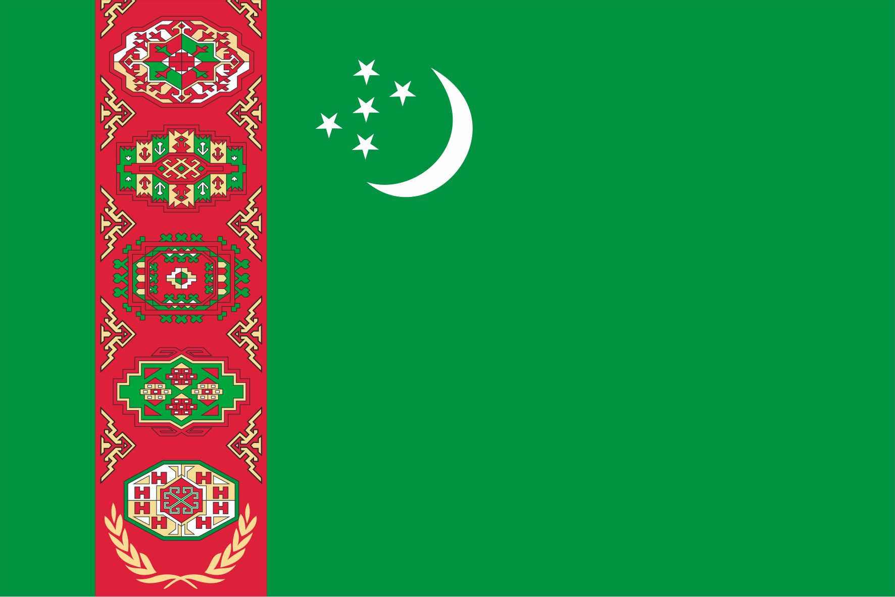 flag turkmenistana